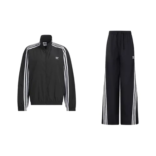 adidas originals Набор Черный топ + Черные брюки Женские Повседневные костюмы