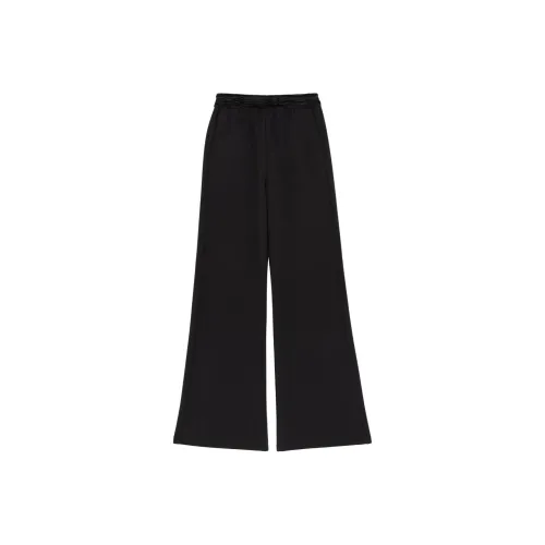 MM6 Maison Margiela Черные Женские Вязаные Спортивные Брюки