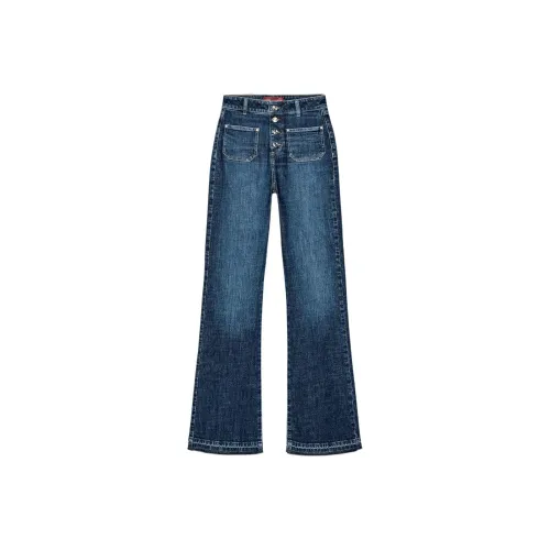 ZARA Синие Женские Джинсы