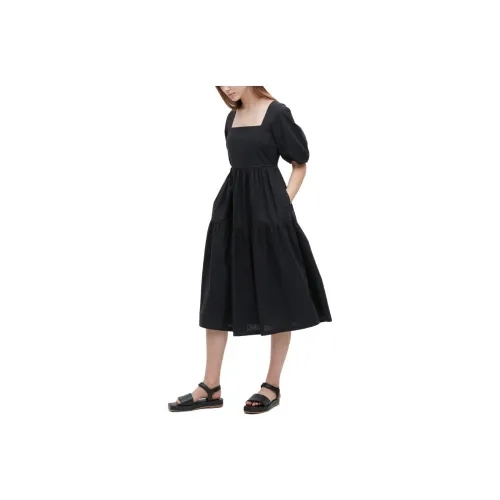 UNIQLO Короткий рукав Платье Женское Черное