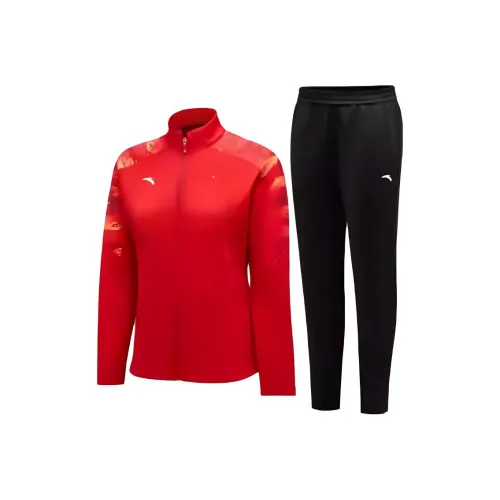Anta Sports Life Collection Одежда Наборы Красный Женские Повседневные костюмы
