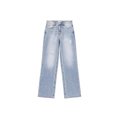 Lee совместный бренд SS25 Джинсы Женские Светло-Синий