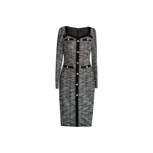 ROEYSHOUSE Длинное платье с длинными рукавами женское многоцветное