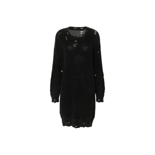 R13 Black Женские Длинные Рукава Платья