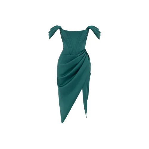 HOUSE OF CB Без рукавов Платье Женское Изумрудно-зеленый