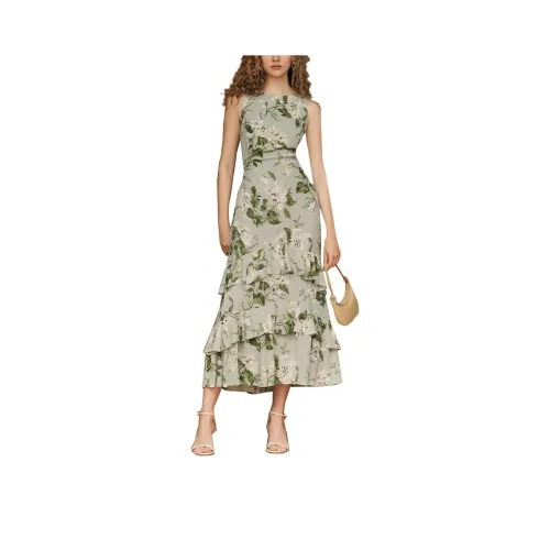 Reformation Чай Сад Коричневый Женские Платья без рукавов