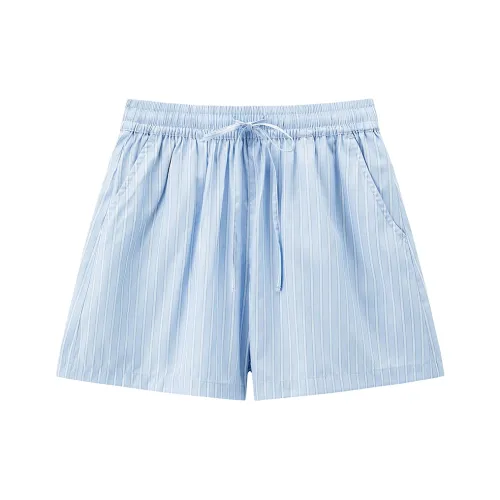 LEDIN Повседневные шорты женские Ice Mist синий