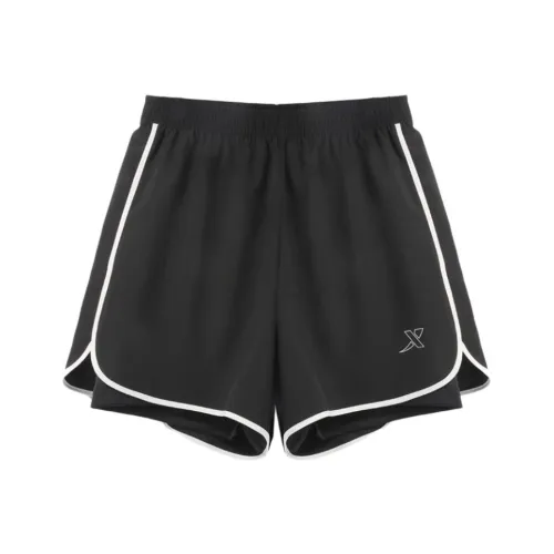 XTEP Sports Life Collection Глубокий черный Женские Повседневные шорты