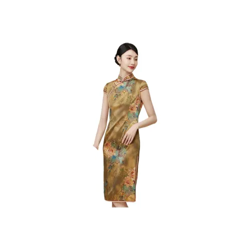 H YXIANG Весна Короткий рукав Платье Женское