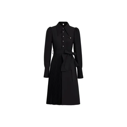 AUI Black Женские Длинные Рукава Платья