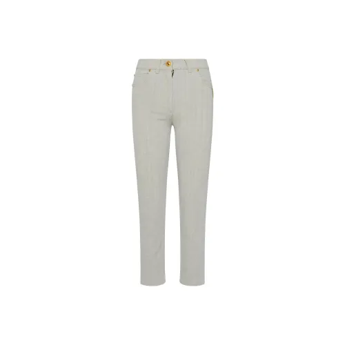 BALMAIN Светло-серые Женские Джинсы