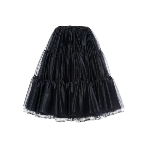 MIU MIU SS21 Повседневный Длинный Юбка Женские Черный