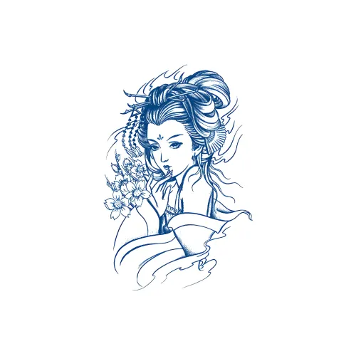 LIEJI Enchanted Цветочный Элегантный Травяной Наклейка для Татуировки