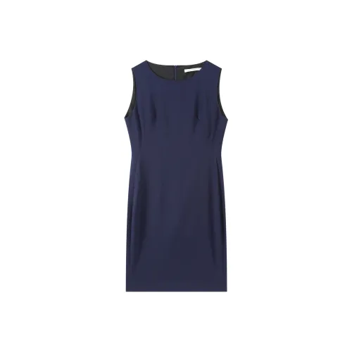 Romon Без рукавов Платье Женское Темно-синий
