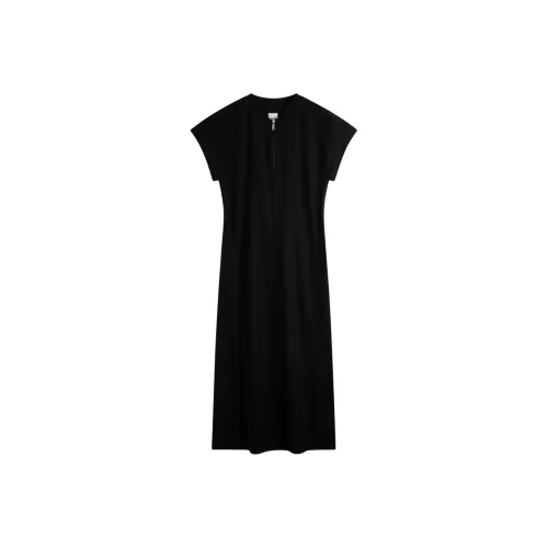 Calvin Klein SS25 UB1 Космический черный Женские Короткие Платья с рукавами