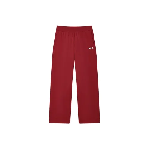 FILA ORIGINALE Вязаные тренировочные брюки женские ритм красный