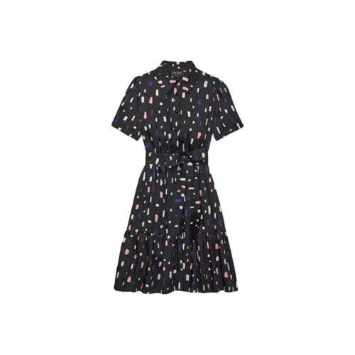 Kate Spade SS25 Короткий рукав Платье Женское Черное