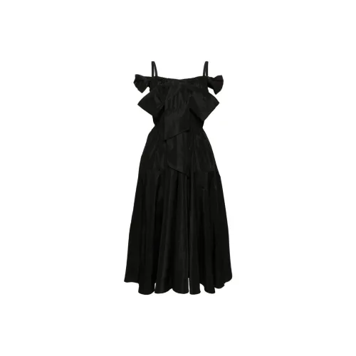 Patou SS24 Sleeveless Dress Women's Black Патоу SS24 Без рукавов Платье Женское Черное
