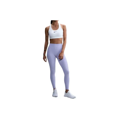 Nike Dri Fit SS25 One Leggings Женские Светло-фиолетовый Черный