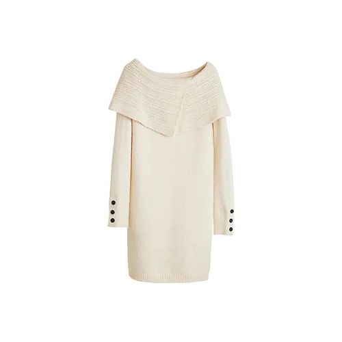 ELLE Длинное платье с длинными рукавами весна женское