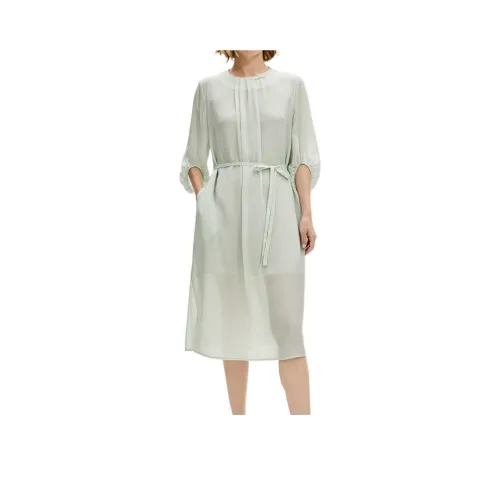 Badgley Mischka Короткий рукав Платье Женское Мятно-зеленый