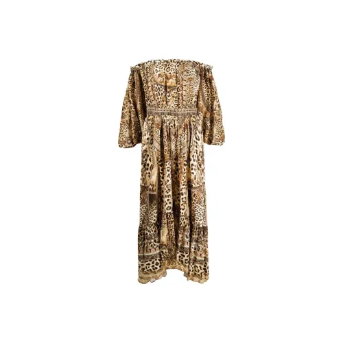 CAMILLA Длинное платье с длинными рукавами женское умбра