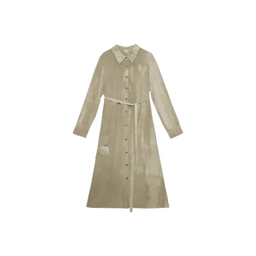 IT'Real SS25 Длинное Платье с Длинными Рукавами Женское Одно Цвет