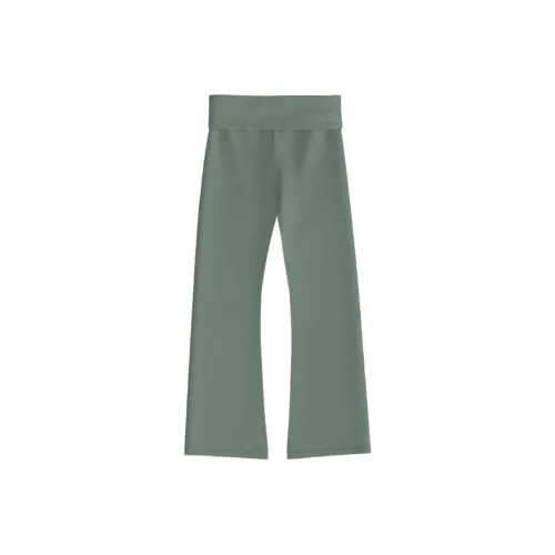 Victoria's Secret VS Хлопок Йога Foldover FLARE Леггинсы FS Леггинсы Женские Зеленый