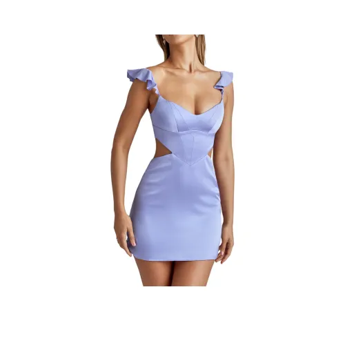 OH POLLY RIALTA Slip Платье Женское Синий Лавандовый