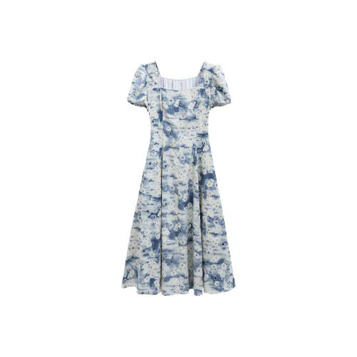 KAIMUSHI Короткий рукав Платье Женское