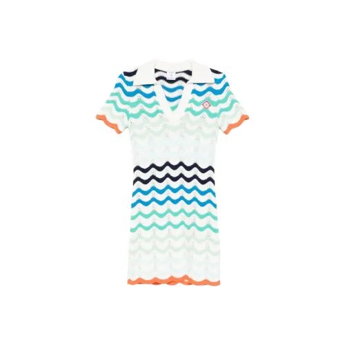 CASABLANCA SS25 Короткий рукав Платье Женское белое