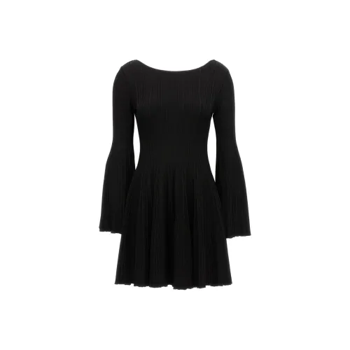 Antonino Valenti Длинное платье с длинными рукавами женское черное