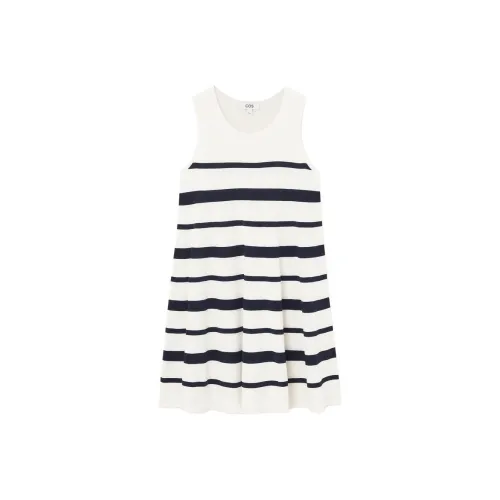 COS Без рукавов Платье Женское Белое