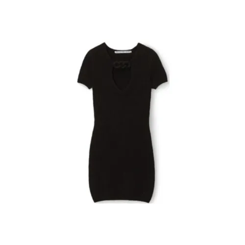 alexander wang Black Женские Короткие Платья с Рукавами