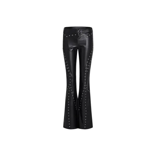 I.AM.GIA PRIYA Брюки Кожаные Брюки Женские Черный Черный