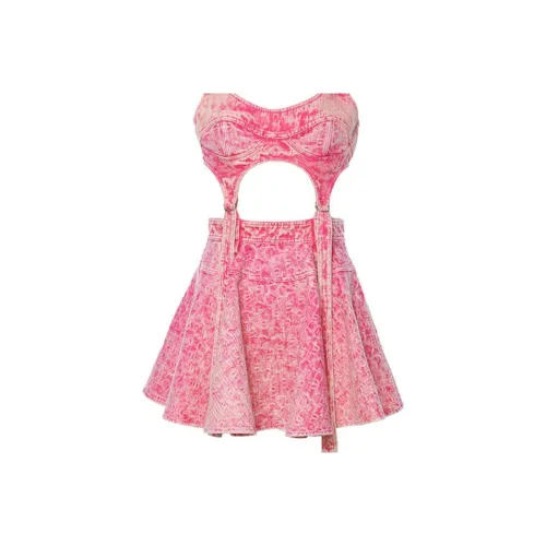 Laurence & Chico Темно-розовые Женские Платья без рукавов