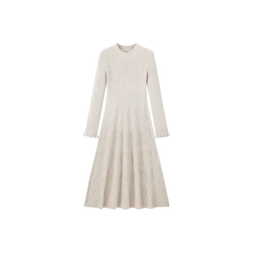 LEDIN Длинное платье с длинным рукавом женское