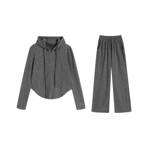 ZUKIZUKI Повседневный костюм женский цвет угольно-серый