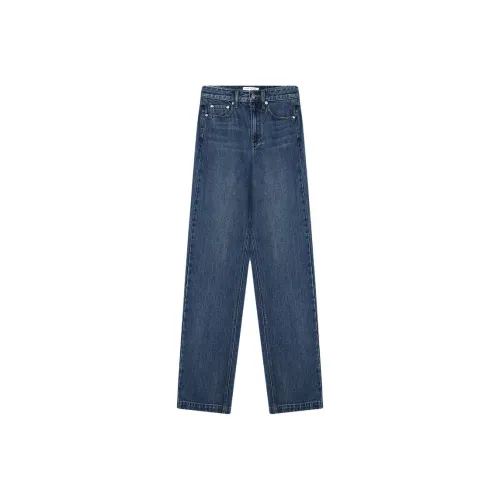 Roselingling Джинсы Женские Джинсовый Синий