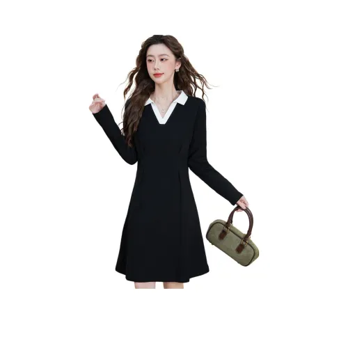 BALENO Длинное платье с длинными рукавами осеннее женское