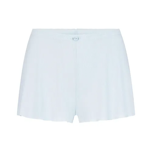 SKIMS Мягкий Lounge Кружево Короткий Повседневный Шорты Женские CELESTE Небесный Синий