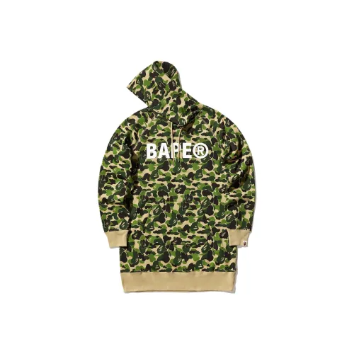 A BATHING APE Длинное платье с длинными рукавами женское