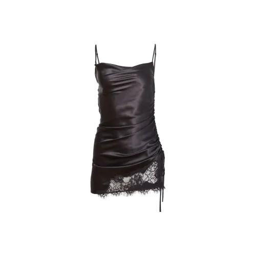 Fleur Du Mal Черные Женские Слиплатья