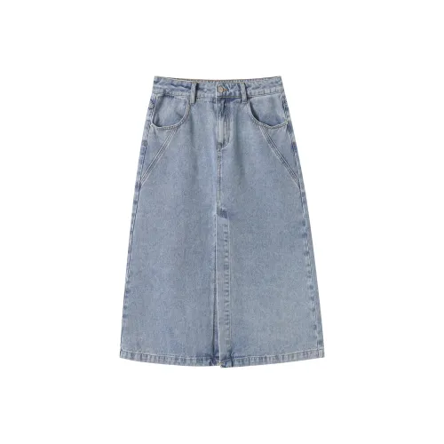 DIALOGUE Деним Длинная Юбка Женская