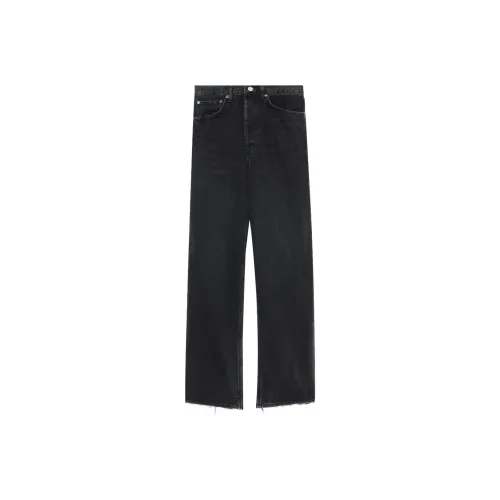 AGOLDE Женские Джинсы Черного Цвета