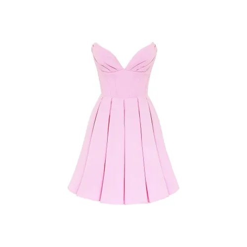 HOUSE OF CB MAR Без рукавов Платье Женское Хлопок Конфетный Конфетный