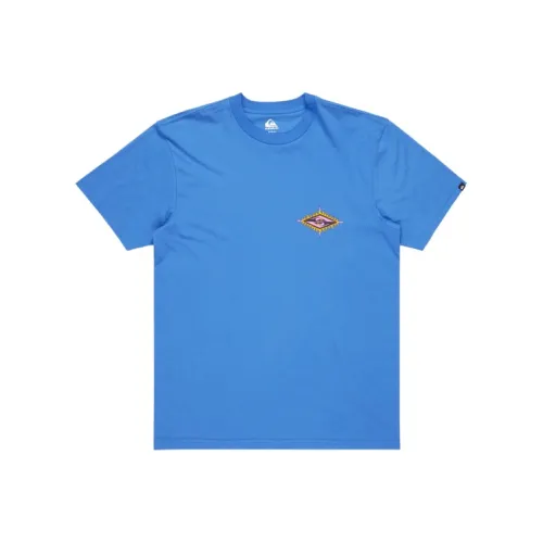Quiksilver Мужские T-рубашки Пыльно-голубого цвета