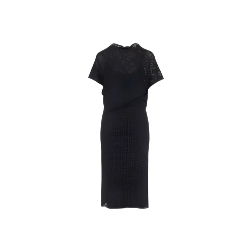 Givenchy FW23 Короткий рукав Платье Женское Черное