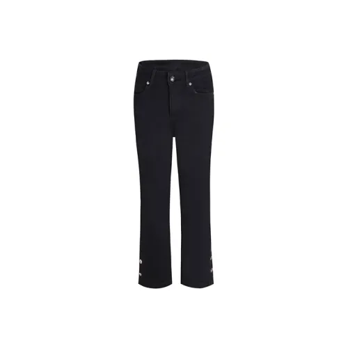 LIUREGALI Черные Женские Джинсы