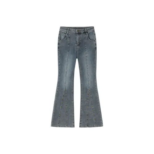 LEDIN Джинсовый синий Женские джинсы